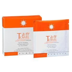 TAN TOWEL CLASSIC FULL BODY Self Tanning Towelettes 5 Pack FBCL5