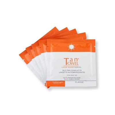 TAN TOWEL CLASSIC FULL BODY Self Tanning Towelettes 50 Pack FBCL50