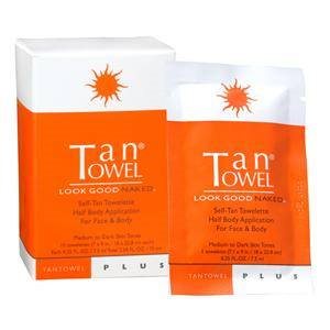 Tan Towel Full Body Plus Self Tanning Towelettes 50 Pack FBPL50