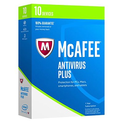 McAfee - Antivirus 1A/10U - PC/Mac/Android (ENG/FR)