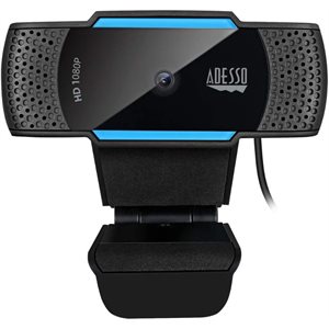 Adesso 1080P (2.0 Megapixel), H.264,  Auto focus Webcam with build in Dual Microphone & Privacy Shut
