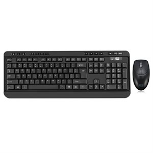 Adesso - Antimicrobial Wireless Desktop Keyboard and Mouse (Bilingual / Can. French)