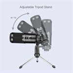 Adesso Xtream M4 Cardioid USB Microphone with tripod Stand