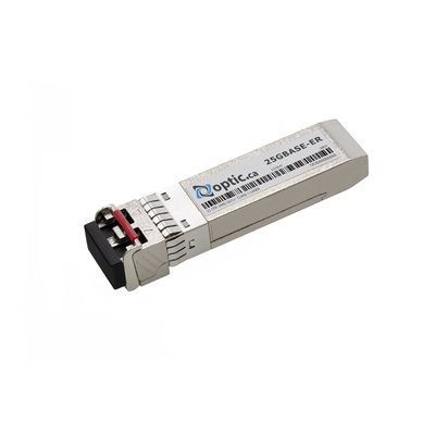 Optic.ca 25GBASE-ER SFP28, 1310NM, 30KM (w/o FEC), 40KM (with FEC), SMF, 100% EXTREME NETWORKS COMPA