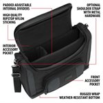 ACCESSORY POWER USA GEAR Universal Tablet Messenger Bag 11.5 in x 7.8 in x 4.1 in Black