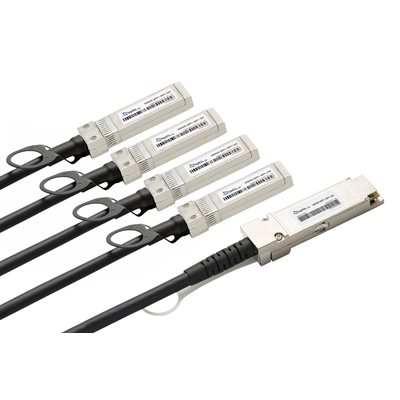 Optic.ca 100GBASE-QSFP28 TO 4X25G SFP+ ACTIVE OPTICAL CABLE, 2 METER , 100% FORTINET COMPATIBLE