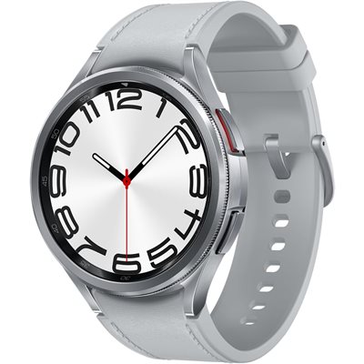 Samsung - Galaxy Watch6 Classic (GPS) 47mm avec moniteur de fréquence cardiaque - Argent