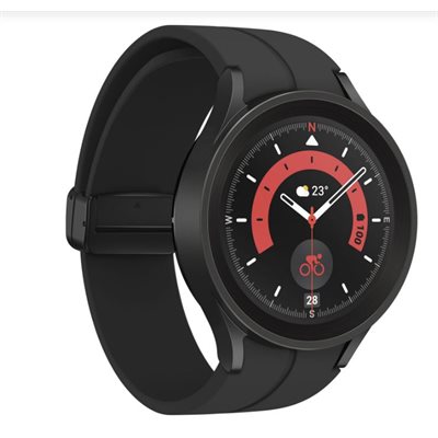 Samsung - Galaxy Watch5 Pro (GPS) 45 mm avec moniteur de fréquence cardiaque - Noir