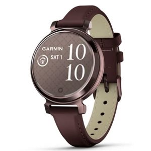 Garmin Lily 2 Classic, Dark Bronze with Mulberry Leather Band