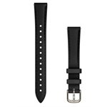 Garmin Lily 2 Bands (14 mm), Black Leather with Cream Gold Hardware