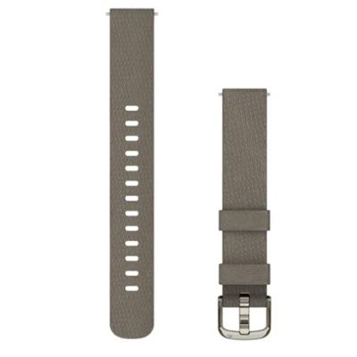 Garmin Lily 2 Bands (14 mm), Coffee Fabric with Cream Gold Hardware