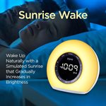 iHome iBT32W Bluetooth Color Changing Alarm FM Clock Radio with USB Charging