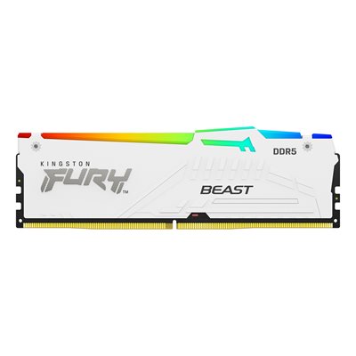 Kingston 16GB 6000MT/s DDR5 CL30 DIMM FURY Beast White RGB EXPO