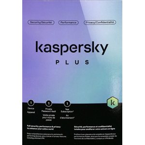 Kaspersky Plus 1-User 1-Year with Unlimited VPN BIL PC/Mac DVD