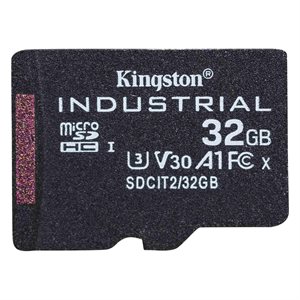 Kingston 32GB microSDHC Industrial C10 A1 pSLC Card Single Pack w/o Adapter