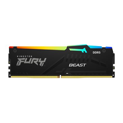 Kingston 16GB 6000MT/s DDR5 CL36 DIMM FURY Beast RGB Black EXPO