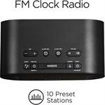 Radio-réveil FM à double alarme Timex T232W avec port chargement USB - Noir