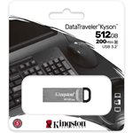 Kingston 512GB DataTraveler Kyson 200MB/s Metal USB 3.2 Gen 1