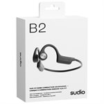 Sudio Audio B2 Bone Conduction Bluetooth Headphones - Black