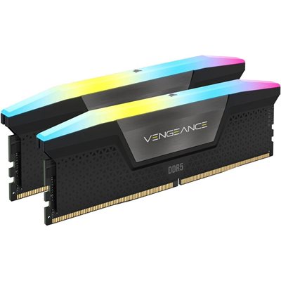 CORSAIR VENGEANCE RGB DDR5 32GB (2 x 16GB) DDR5 6400 CL36-48-48-104 1.35V XMP & EXPO - Grey