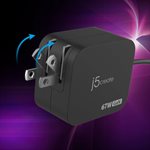 j5create JUP1565 67 WATT GaN PD USB-C Mini Charger with 4.5mm DC Converter