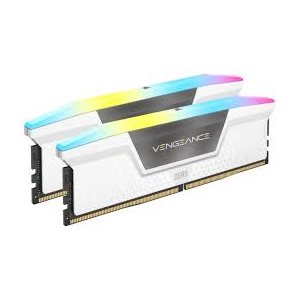 CORSAIR VENGEANCE RGB DDR5 32GB (2 x 16GB) DDR5 6000 CL30-36-36-76 1.40V Intel XMP & AMD EXPO - WHIT