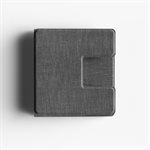 LAX MagSafe Compatible Fabric Flat Fold Wireless 3 In 1 Charging Stand - Black