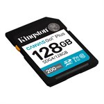 Kingston 128GB SDXC Canvas Go Plus Gen4  200MB/s C10 UHS-I U3 V30