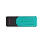 Kingston 128GB Portable USB 3.2 Gen 1 DataTraveler Exodia S (Black/Turquoise)