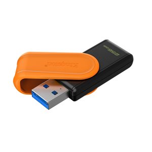 Kingston 256GB Portable USB 3.2 Gen 1 DataTraveler Exodia S (Black/Orange)