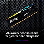 Kingston 128GB 5600MT/s DDR5 CL40 DIMM (Kit of 2) FURY Beast RGB