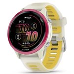 Garmin Forerunner 570 - 47mm Raspberry Aluminum with Translucent Bone/Mango Band