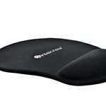 IntekView Rounded Gel wrist Mouse pad Black 160g