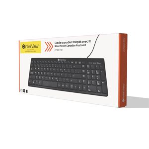 IntekView Wired Slim Keyboard V.2 French Canadian