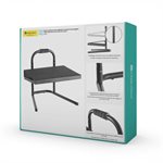 IntekView Height Adjustable Steel Footrest with Handle