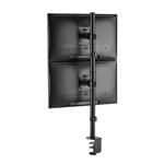 IntekView Vertical Pole Mount Dual-Screen Monitor Mount