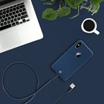 Caseco Braided Type C Cable 2M (6FT) - Navy Blue