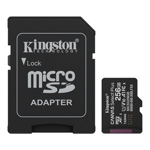 Kingston 256GB microSDXC Canvas Select Plus Gen3 100MB/s A1 Card + Adapter