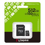 Kingston 512GB microSDXC Canvas Select Plus Gen3 100MB/s A1 Card + Adapter