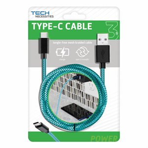 XTREME 3ft Type-C Cable Cyan