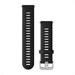 Garmin Quick Release Bands (22 mm). Black with Silver Hardware