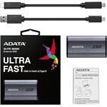 ADATA SE880, Portable External Solid State Drive, Titanium, 500GB