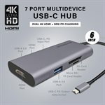 Xtreme 7 Port Multidevice USB-C Hub