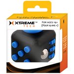 XTREME Fidget Cube 24pc. Display (4 Colors: Red Blue Black and Yellow)