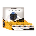 XTREME - Présentoir de Fidget Cube - 24 mcx - mix de 4 couleurs: rouge,  bleu, noir et jaune.